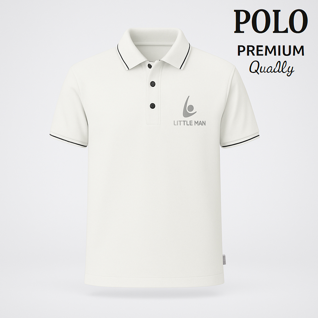 Little-Man-White-Polo-T-Shirt